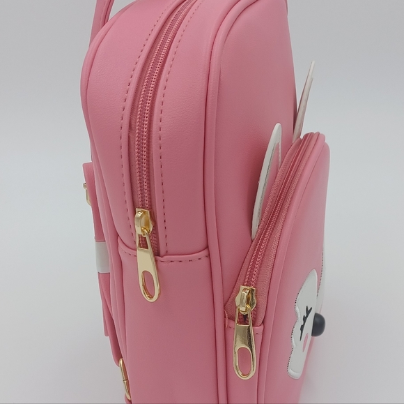 Pink Mini Backpack with white Fox - Picture 2 of 5
